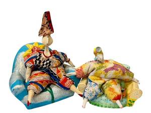 DR - Poupe Millet Vintage Art Dolls - Handcrafted in Paris, France (Set of 2)