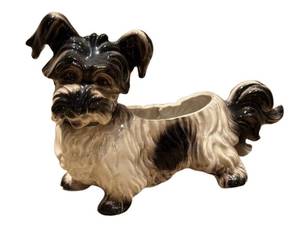 C5 - Terrier Planter - Vintage 1940s Ceramic, Made in Japan
