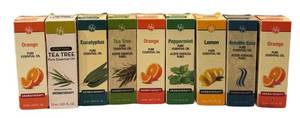 Pure Essential Oils Assortment - 15 ml Each (Lot of 9)