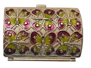 Judith Leiber for Neiman Marcus Butterfly Pill Box - 2.5 in