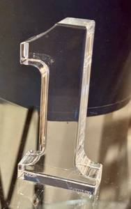 DR - Baccarat Crystal Number One Figurine