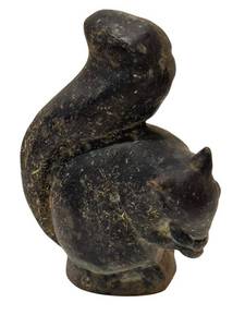 DR - Cast Iron Squirrel Statue - Outdoor Garden Decor - About 8 in Tall