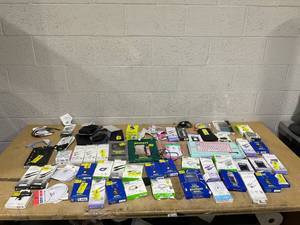 lot 211 image: LOT OF PhoneTablet Accessories, Cases, Screen Protectors, & Charging Cables