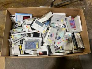 lot 213 image: BOX OF Assorted Phone Cases