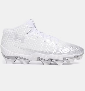 lot 303 image: Under Armour Mens Spotlight Hammer Football Cleats Size 12 (Slightly Dirty From Being On Display)