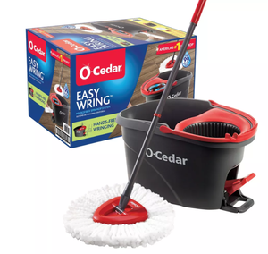 lot 146 image: O-Cedar EasyWring Spin Mop and Bucket System (Used)