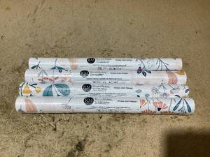 lot 144 image: LOT OF 4 RoomMates Peel & Stick Wallpaper Unicorn Paradise
