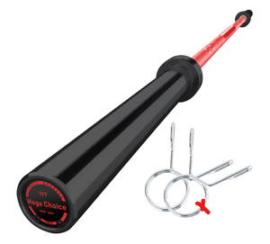 lot 90 image: Garvee GaveeLife 7FT Olympic Barbell Weight Bar For Weightlifting Powerlifting 45lb Copper Sleeves (Slightly Used, Missing 1 Spring Collar)