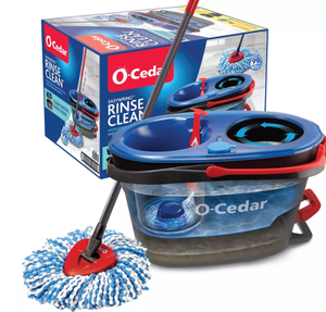 lot 148 image: O-Cedar RinseClean Spin Mop & Bucket System (Used)