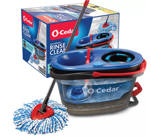 lot 153 image: O-Cedar RinseClean Spin Mop & Bucket System (Used)