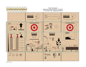 TRGT 20x20 Wardrobe Moving Box  Recyclable Garment & Clothing Packaging, 100% Recycled Paper, Brown