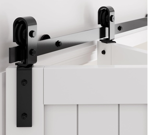 WINSOON Bifold Barn Door Hardware Easy to Install - Bi Fold Barn Door Hardware Kit