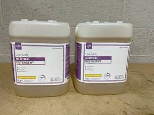 lot 225 image: LOT OF 2 Medline Low Foam Detergent, Super Concentrate, 2 x 2.5 gal