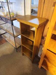 lot 1058 image: Stained Wood Book Case 14 x 10 x 34