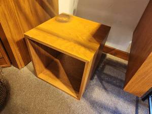 lot 1088 image: Lot of (3) Wood Display Boxes (1) 16x16x16 and (2) 12x12x12