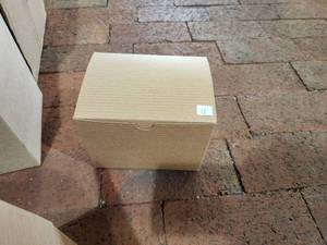 lot 1139 image: Lot of (11) Kraft Paper Gift Box with Tuck-Top 6 x 4 12 x 4 12