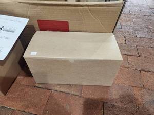 lot 1138 image: Lot of (11) Kraft Paper Gift Box with Tuck-Top 12 x 6 x 6