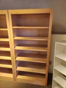 lot 1021 image: Custom Made Solid Maple Wood Book Case with (5) Adjustable Shelves 35 x 17 x 6