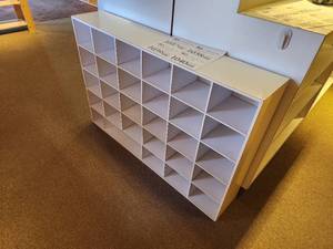 lot 1037 image: Cube Shoe  Accessory Storage Organizer 30-bin 43 12 x 8 x 29