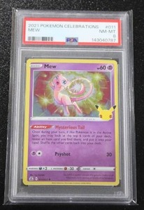 lot 22 image: 2021 Pokemon Celebrations Holo Mew #011025 PSA 8