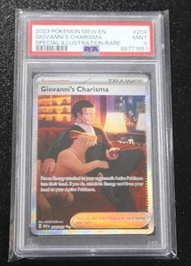 lot 26 image: 2023 Pokemon 151 Giovannis Charisma #204165 PSA 9