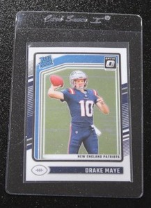 lot 33 image: 2024 Optic Drake Maye #229 Rookie Card