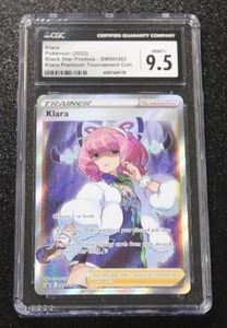 lot 47 image: 2022 Pokemon Black Star Promo Klara #SWSH302 PSA 9.5