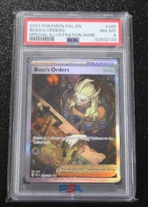 lot 60 image: 2023 Pokemon Paldea Evolved Bosss Orders #265193 PSA 8