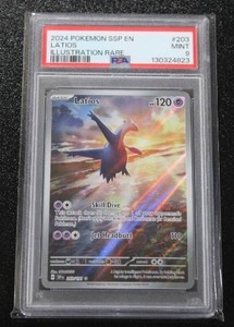 lot 61 image: 2024 Pokemon Surging Sparks Latios #203191 PSA 9