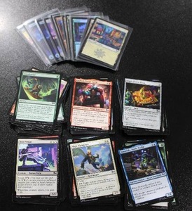 lot 63 image: 2025 Magic The Gathering Teenage Mutant Ninja Turtles CUC Lot w Holo Lands  140 Cards
