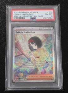 lot 80 image: 2023 Pokemon 151 Erikas Invitation #203 PSA 8