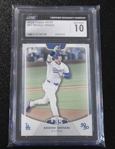 lot 126 image: 2024 Topps 5050 Shohei Ohtani #67 CGC 10