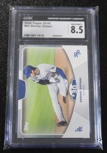 lot 128 image: 2024 Topps 5050 Shohei Ohtani #63 CGC 8.5