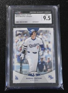 lot 129 image: 2024 Topps 5050 Shohei Ohtani #10 CGC 9.5