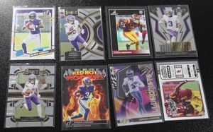 lot 130 image: Jordan Addison Rookie Card Lot  8 Rookie Cards