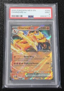 lot 137 image: 2023 Pokemon 151 Charizard EX #006165 PSA 9