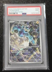 lot 141 image: 2025 Pokemon Black Star Promo Thundurus #209 PSA 9