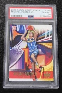 lot 145 image: 2018-19 Court Kings Michael Porter Jr #140 PSA 10 Rookie Card