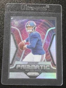 lot 153 image: 2025 Prizm Prizmatic Silver Jaxson Dart #6 Rookie Card