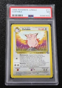 lot 164 image: 1999 Pokemon Jungle Clefable #1764 PSA 7