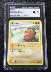 lot 165 image: 2009 Pokemon Platinum Diglett #72127 CGC 9.5