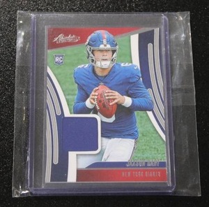 lot 196 image: 2025 Absolute Jersey Relic Jaxson Dart Rookie Card