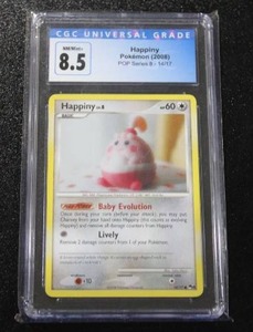 lot 207 image: 2008 Pokemon POP Series 8 Happiny #1417 CGC 8.5
