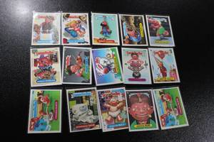 lot 218 image: 1988 Garbage Pail Kids Trading Card Lot  15 Cards - Sharp Corners