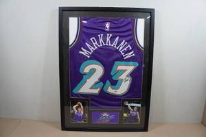 lot 4 image: Framed Jersey Signed by Lauri Markkanen - PSA Authenticated
