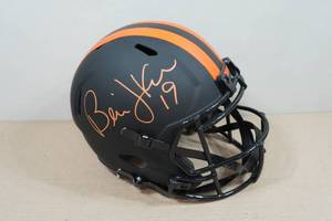 lot 8 image: Bernie Kosar Signed Helmet - JSA Authenticated