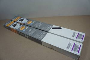 lot 21 image: 2 Cordless 1 Room Darkening Mini Blinds - 34x64 Black