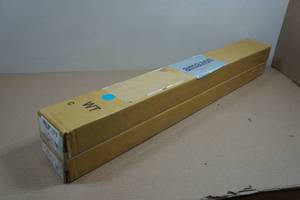 lot 24 image: 2 Cordless Light Filtering Cell Shades - 25x64 White