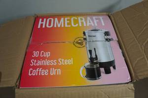 lot 27 image: Homecraft 30-Cup Stainless Steel Coffee Urn