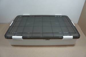 lot 40 image: Clear Storage Bin - 32x19x6